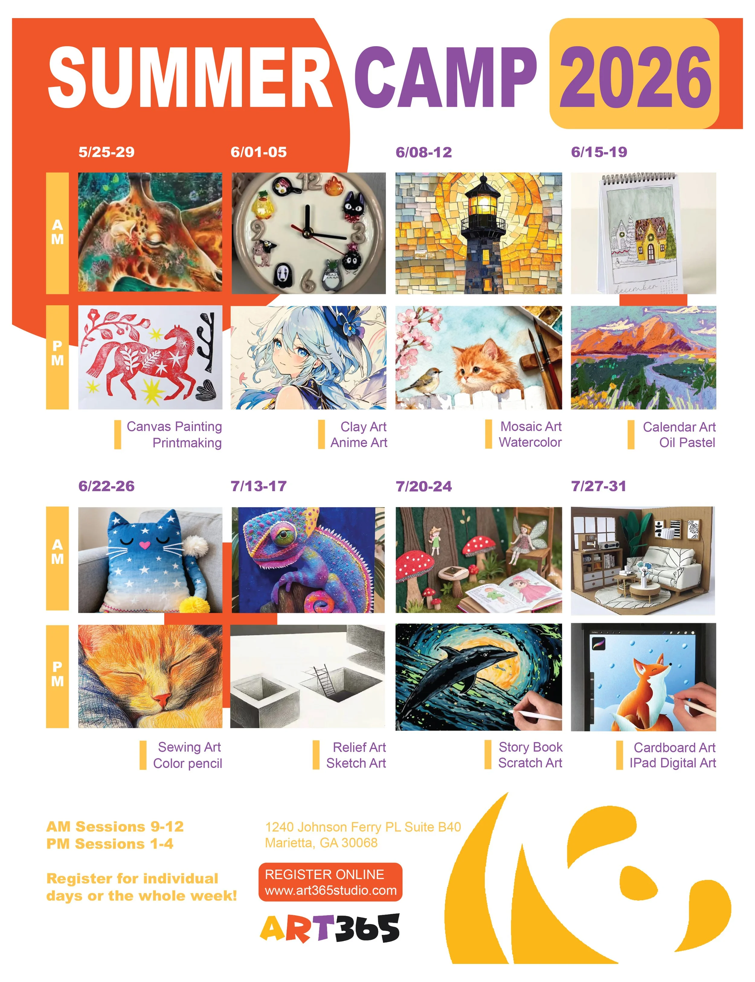Art Class and Art Camp in Marietta, East Cobb